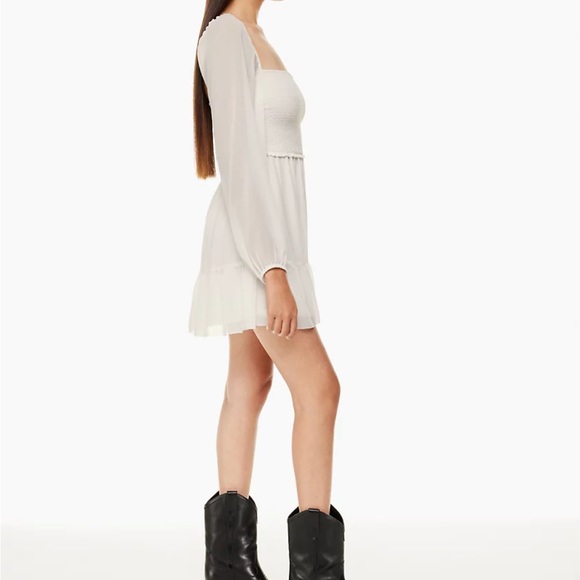 ARITZIA | Wilfred Tempest Mini Dress in Light Birch/Bouleau Pale • XS/TP - Picture 4 of 13